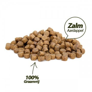 Superieur premium geperste brokken zalm  aardappel   brokken usp