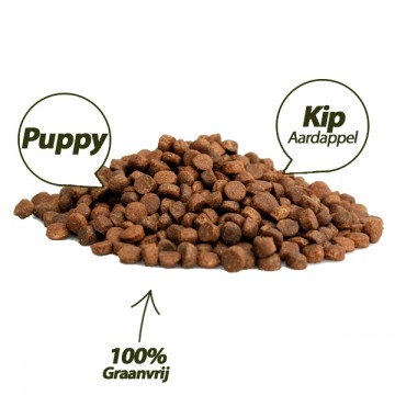 Superieur premium puppy zalm  aardappel   brokken usp
